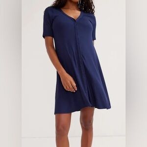 Hatch Softest Rib Nursing Mini Dress 0 EUC